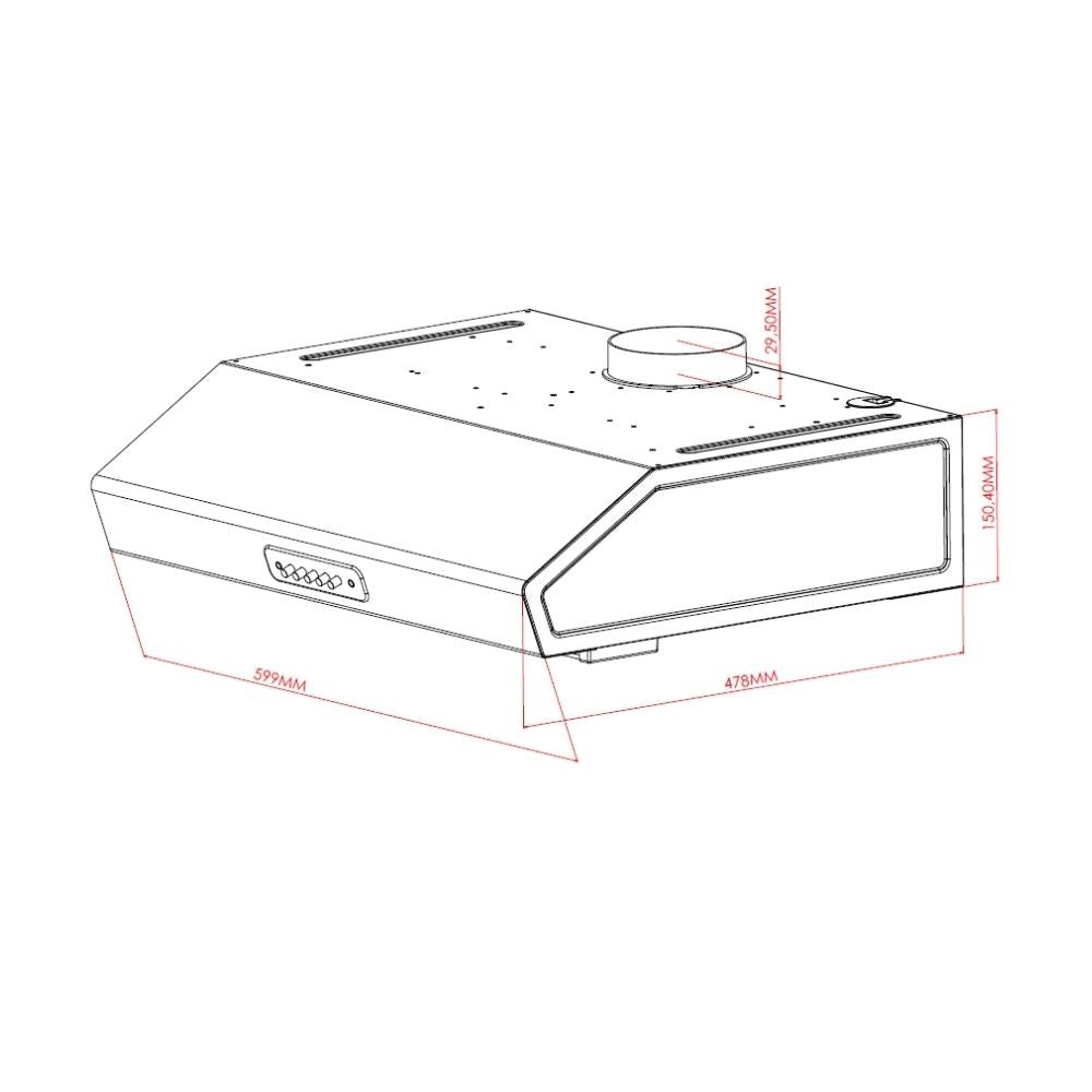 Grupo capota bajo mueble Samet Tornado 60 blanco