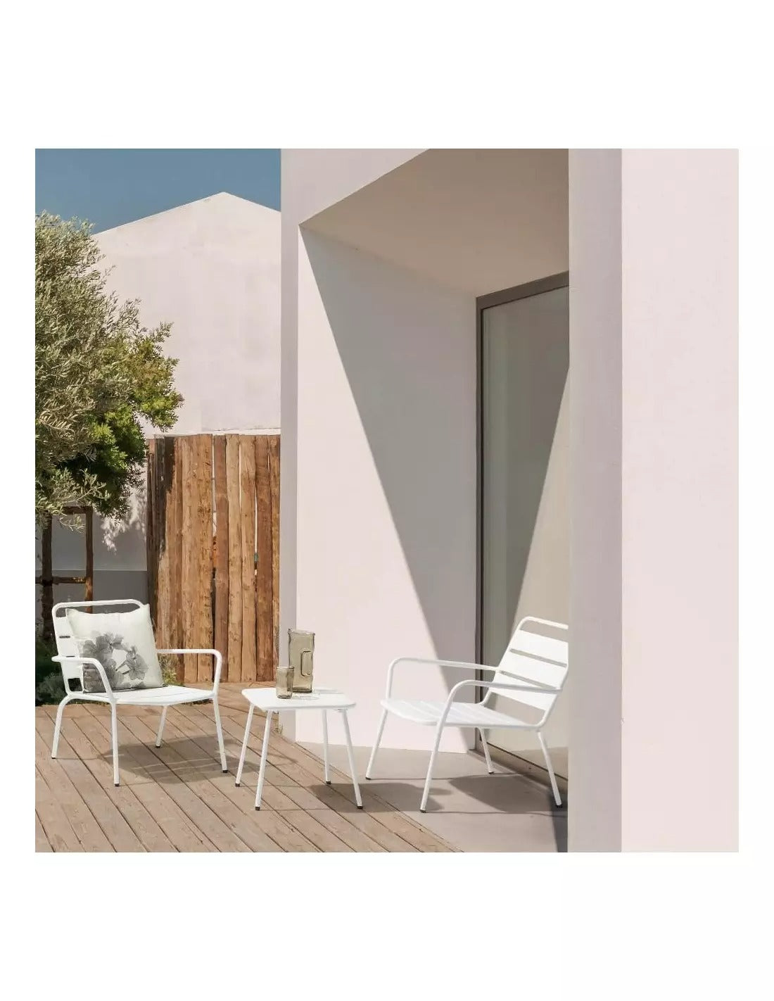 Poltrona da esterno bianca 65x74x71h cm