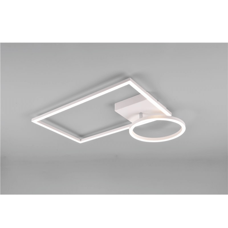 Plafón LED Verso Blanco Con Articulación E Intensidad Regulable Con Interruptor L. 63cm LED Moderno