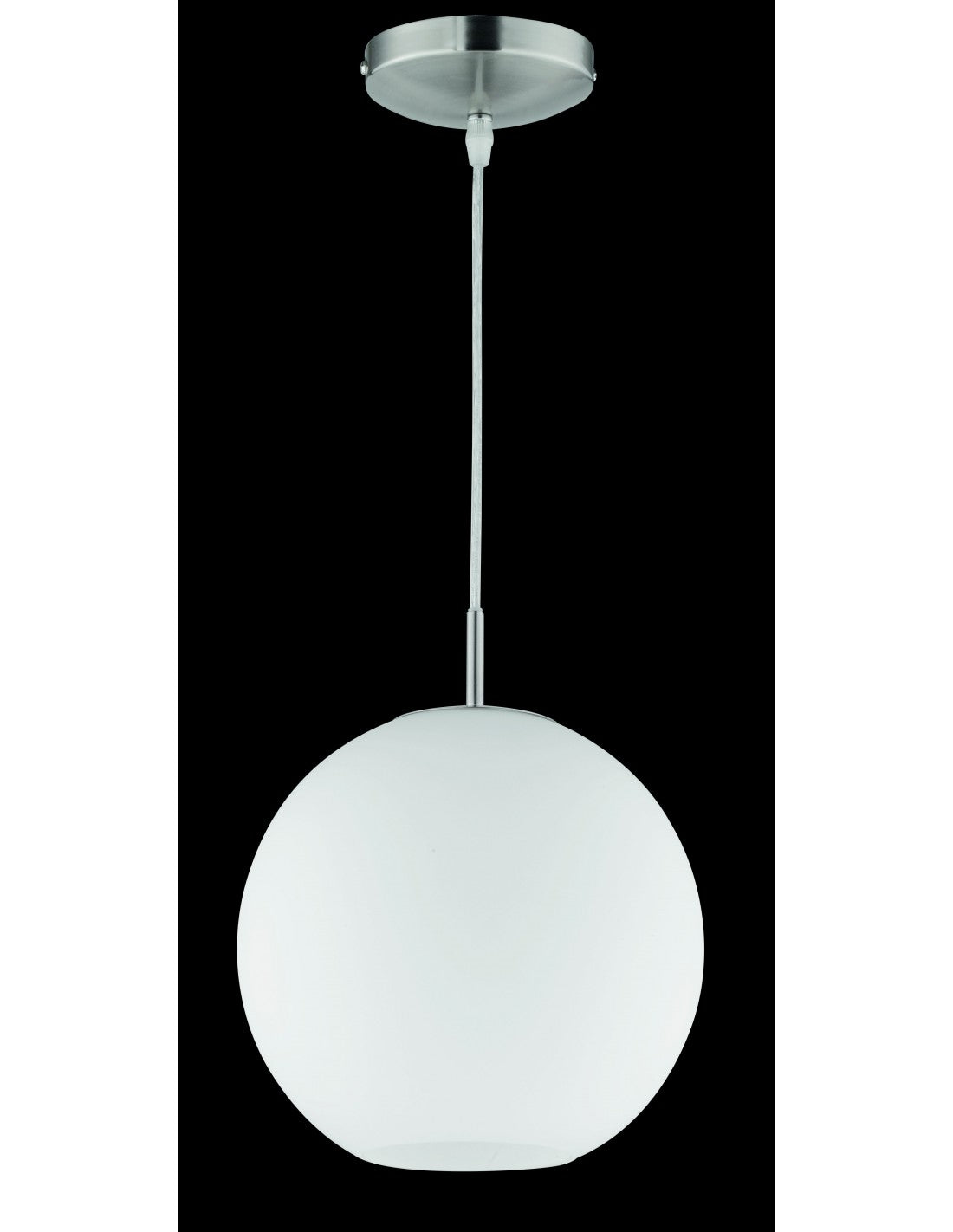 Suspensión Moderna Moon Boccia Vidrio Blanco Ø25 cm Trio Lighting