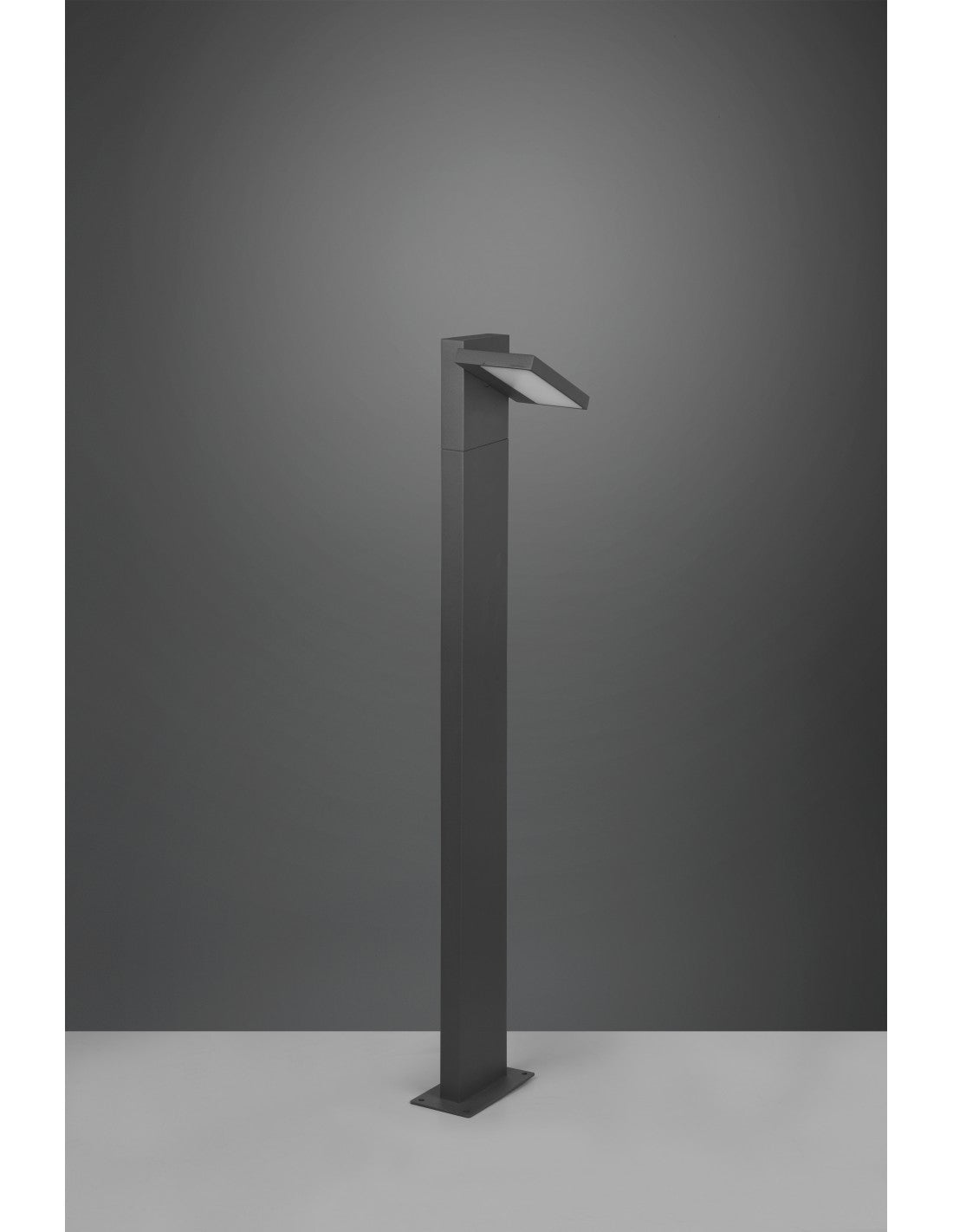 Iluminación exterior LED de poste alto de aluminio antracita IP54 Horton Trio