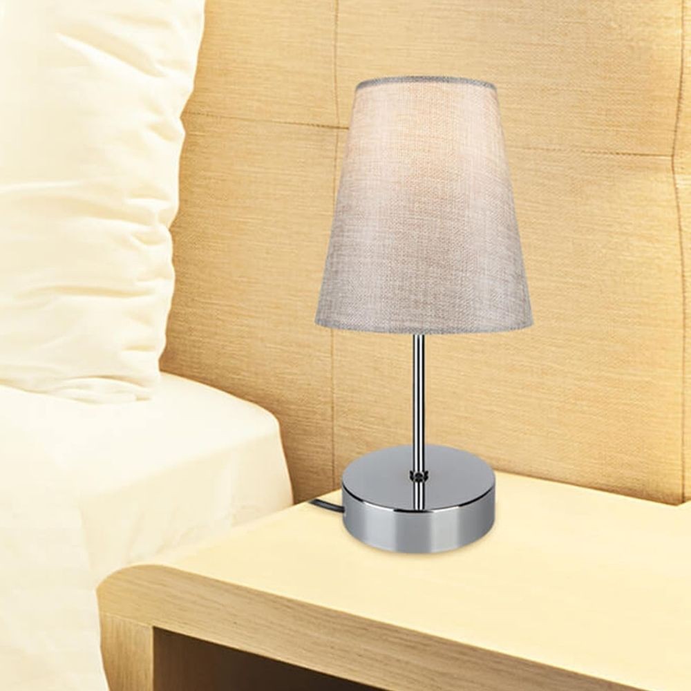 Lampada da tavolo Estelya AZ1068 cromo beige EFFEZ