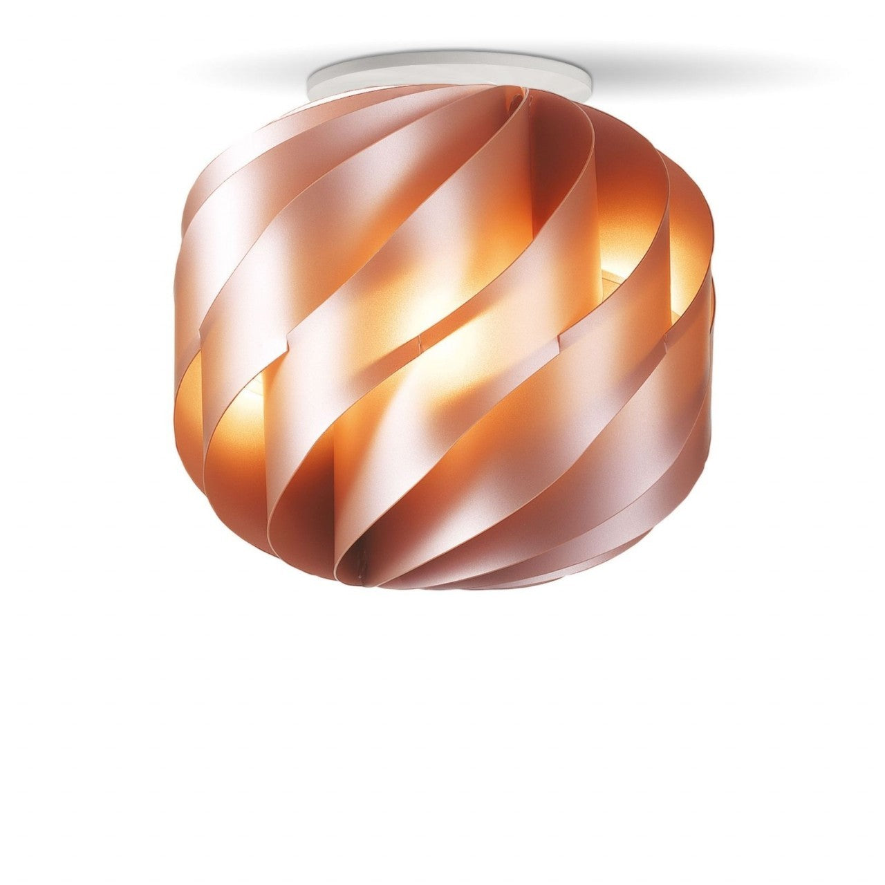Lámpara de techo de cobre cm. 40x39h