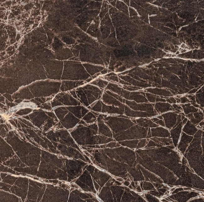 Mesa extensible Briva en marrón grisáceo brillante