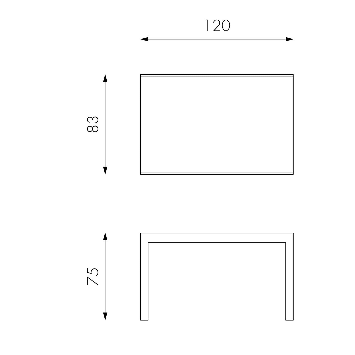 Mesa extensible con tapa de cristal templado gris 120/175/230/290/350x75h cm