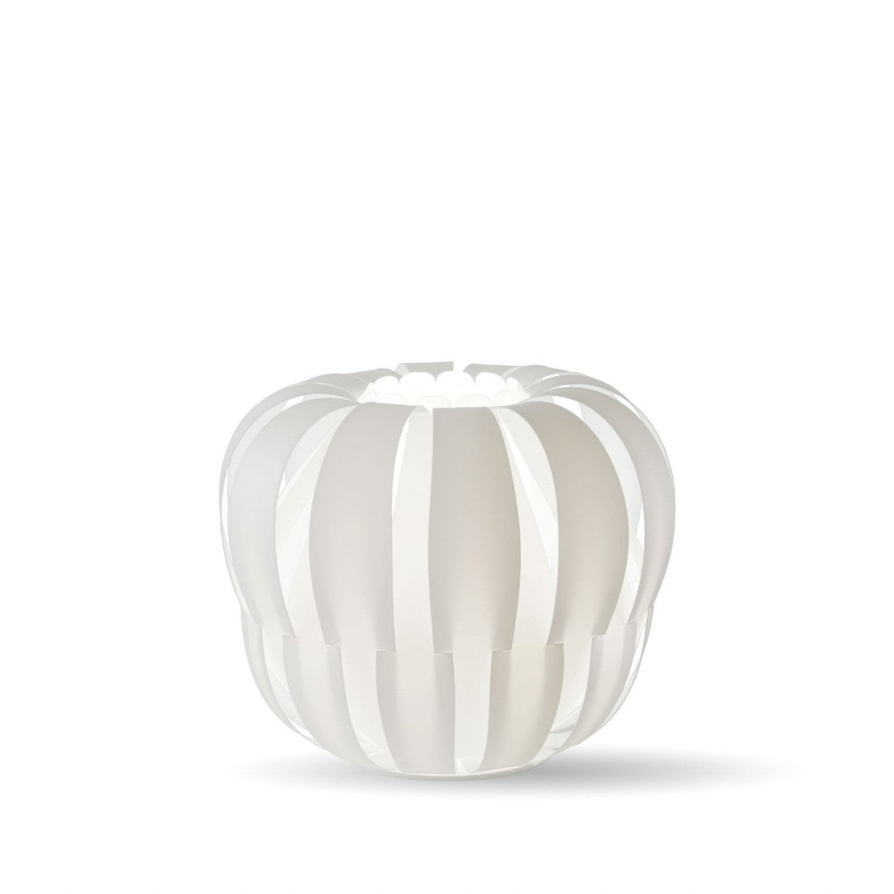 Lámpara De Sobremesa De Metal Blanco Cm. 19 x 17 h