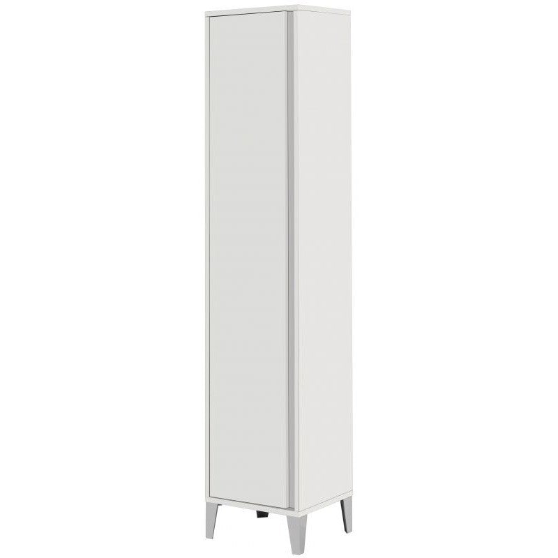 Mueble escobero lacado blanco 45x35x h170cm