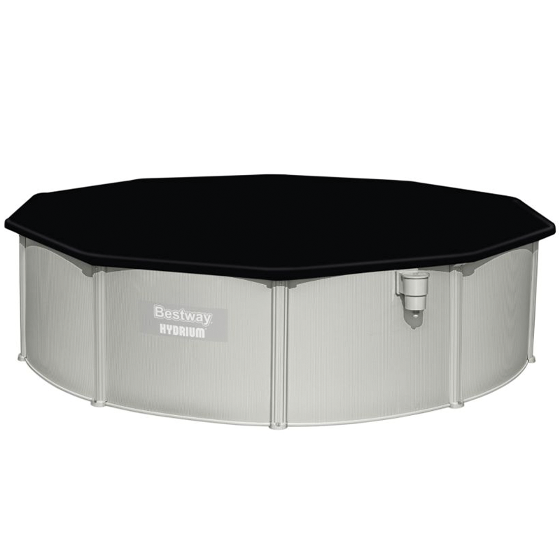 Piscina elevada redonda Hydrium 460x120 cm gris