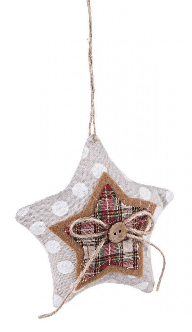 12x Colgante York con Estrella y Lunares