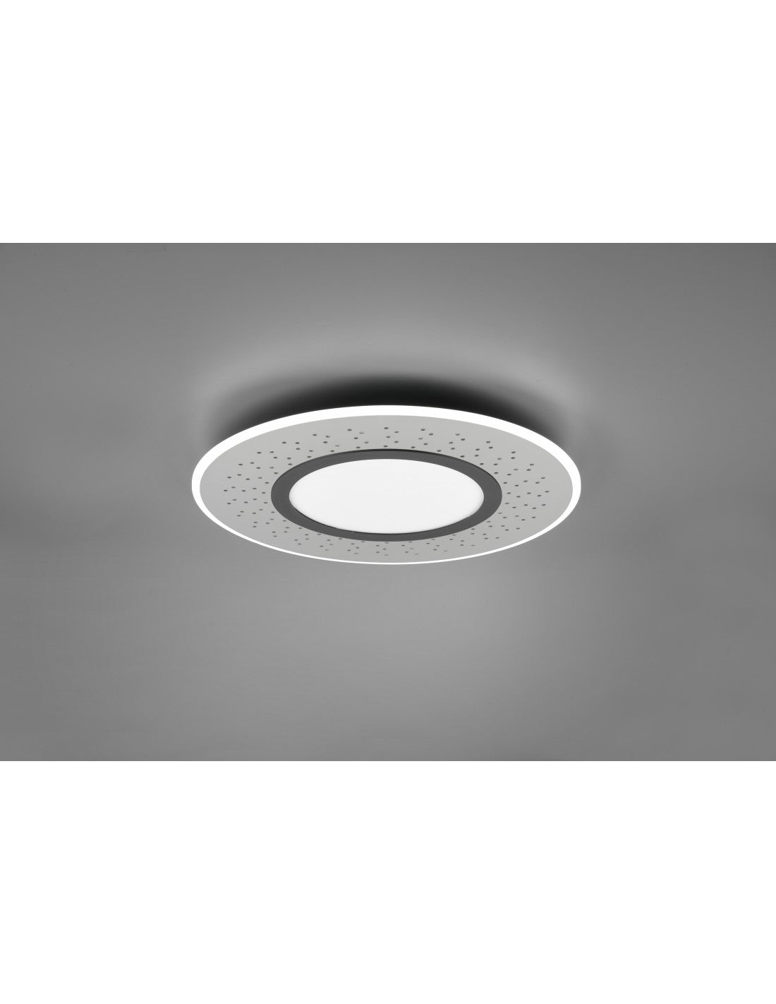 Lámpara De Techo Moderna Verus Níquel Led Atenuador 44w Trio Lighting