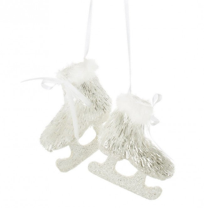 4x Colgante de patín blanco Essence