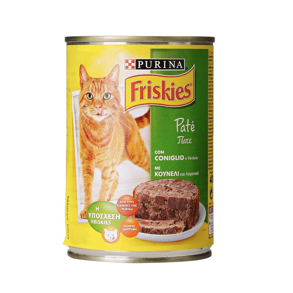 Friskies Paté de conejo y verduras Purina 400 gramos