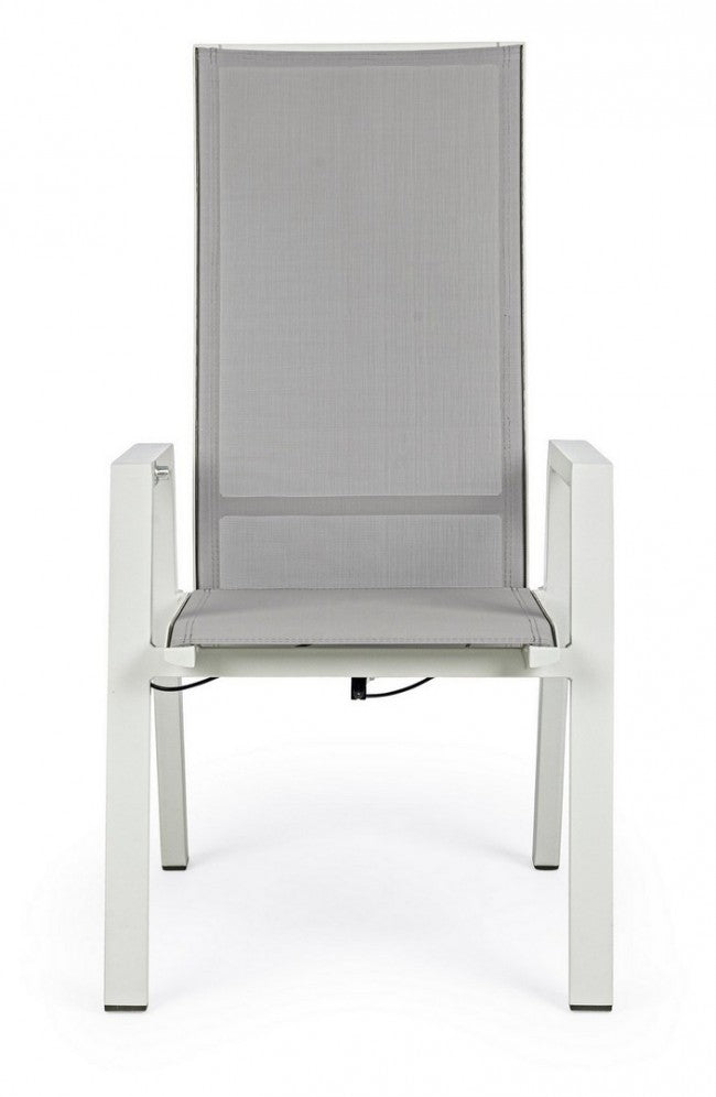 Silla de jardín reclinable Steven Lunar c-br 59x72x112h cm