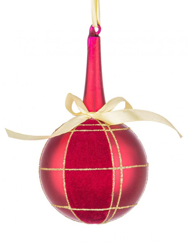 6x Esfera Vt Rojo Aterciopelado D80 H14,8