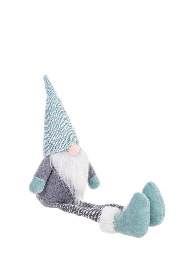 12x Patas de Santa Justine con purpurina azul