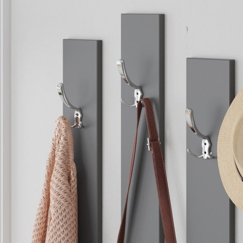 Mobile da ingresso tortora e antracite con specchio Ramda 137x35xh.154 cm