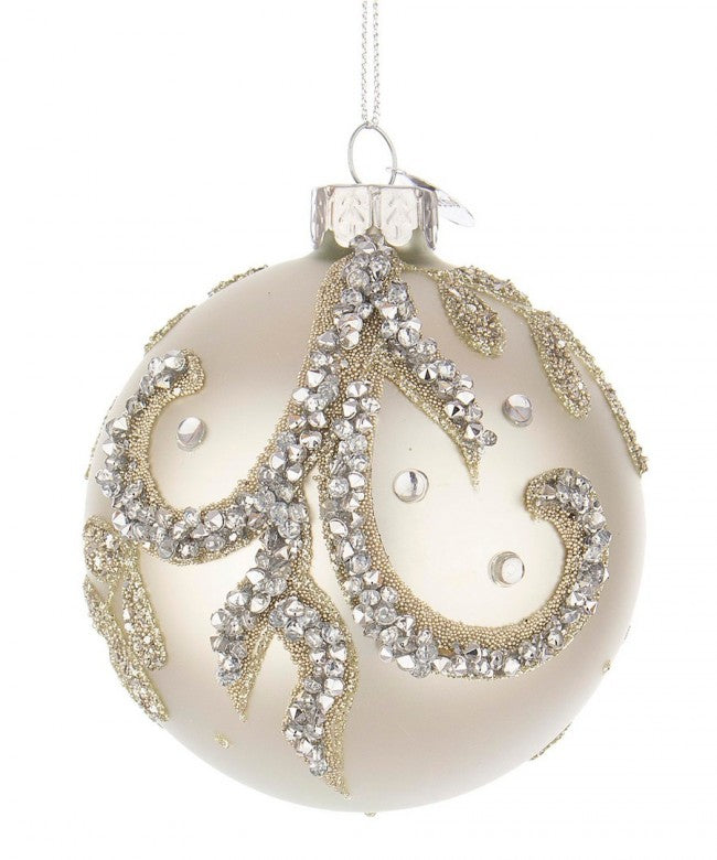 12x Esfera Vt Gota Blanca Nacarada D80