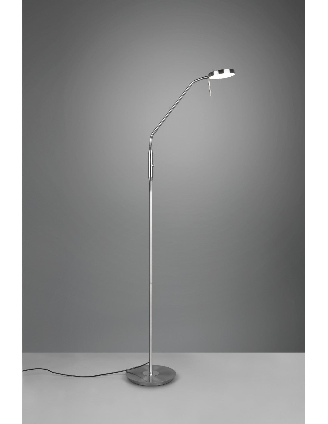 Lámpara de pie Monza Led Touch Dimmer Nickel Trio Lighting Studio