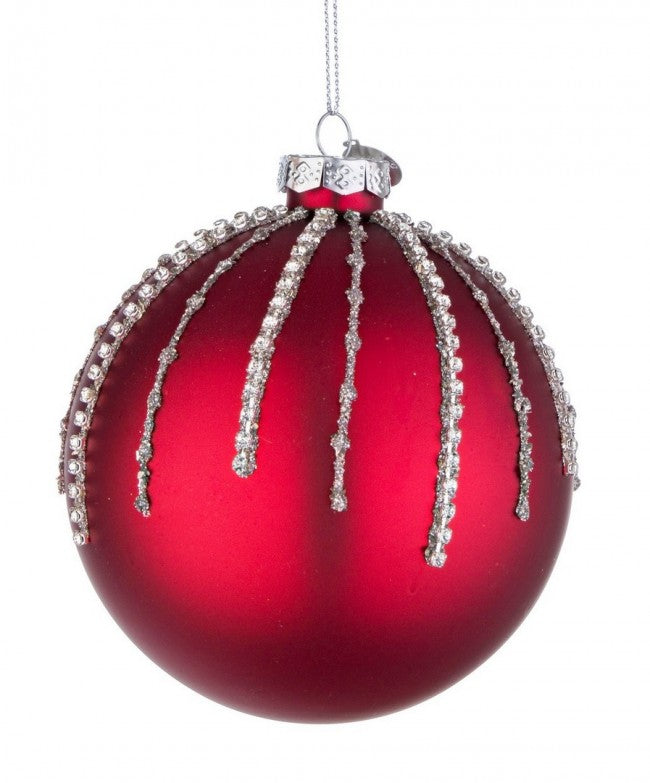 8x Esfera Vt Fuegos Artificiales Rojo D100