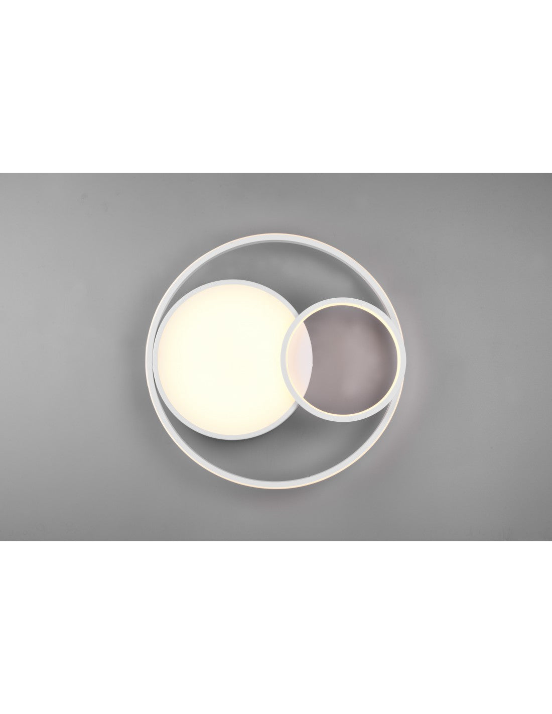 Lámpara de Techo Moderna Vuelta Blanco 3 LED Dimmer 28w Trio Lighting