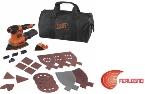 Potencia ratón 200W Lijadora múltiple Black and Decker