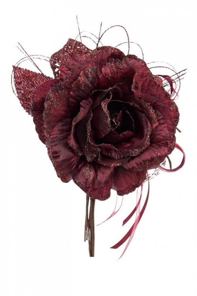 12x Pick Rosa Acebo Borgoña