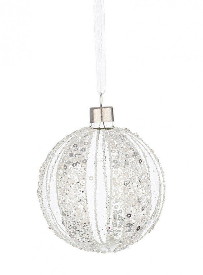 12x Esfera Vt Spangly Blanco