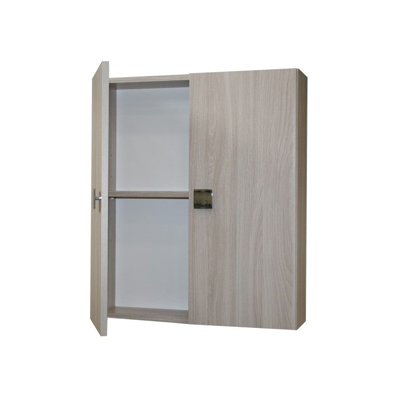 Mueble alto de baño multiusos Olmo 2 puertas con estante interior 60x17xh.70 cm