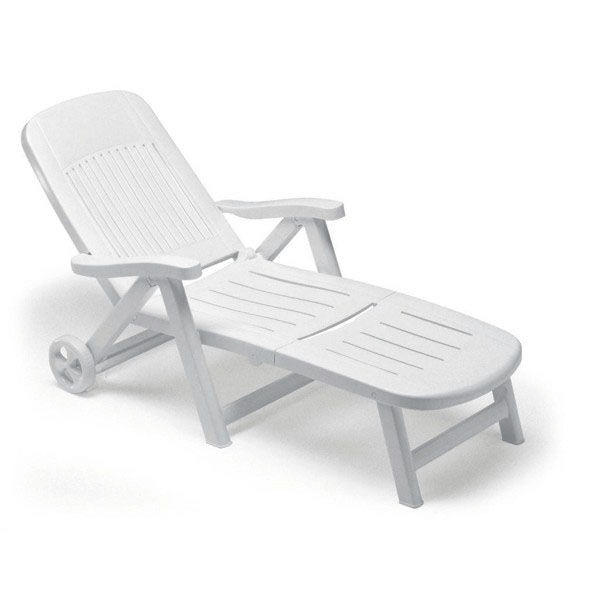 Cama de resina California 80x190 cm h 98 blanco