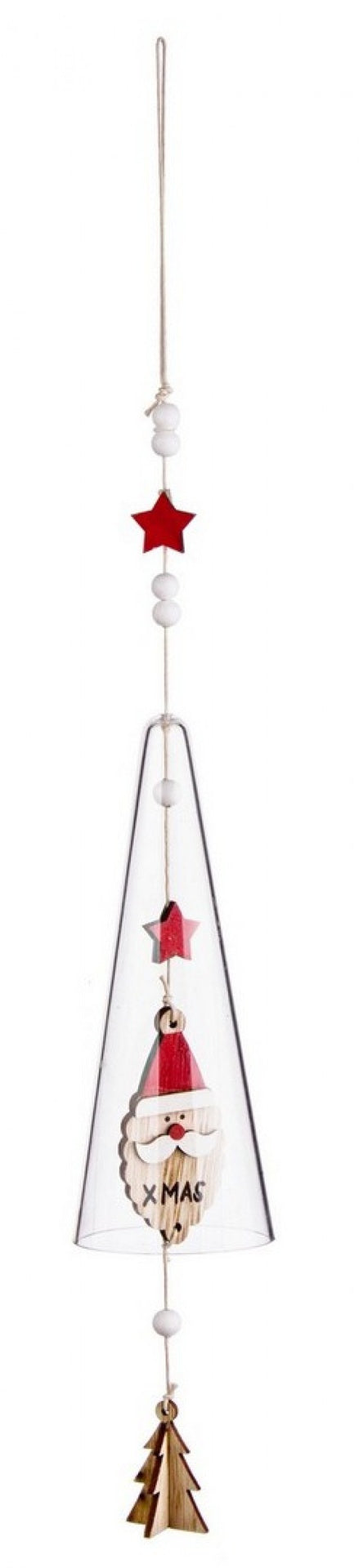 6x Colgantes de cono de Papá Noel Alt.48