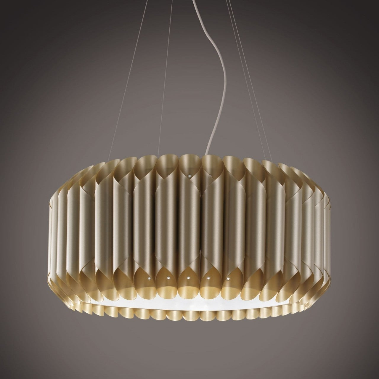 Suspensión New Gold 5 luces en metal cromado cm. 60 x 31h