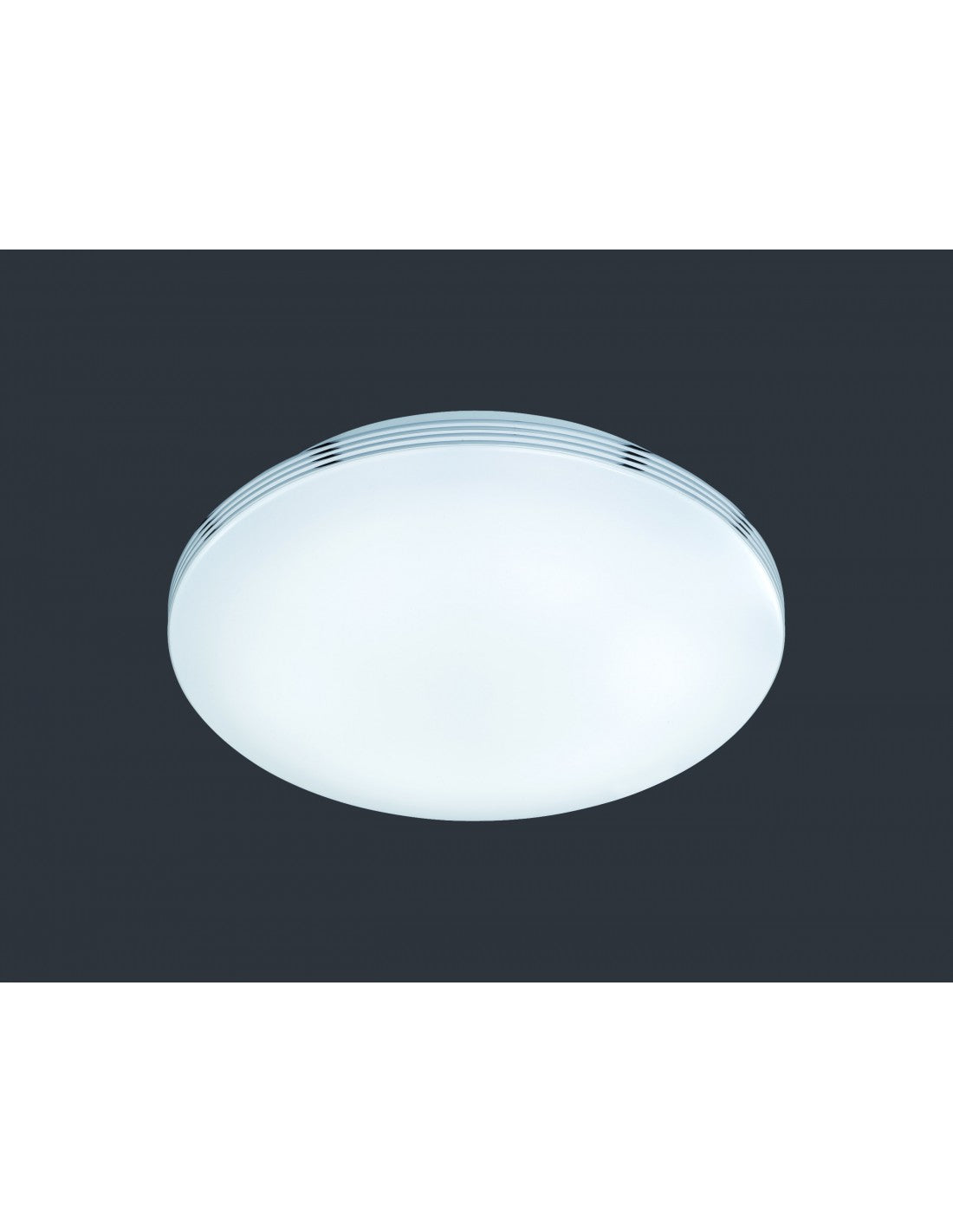 Lámpara de techo LED regulable IP44 Apart blanco Ø41 cm Trio Lighting