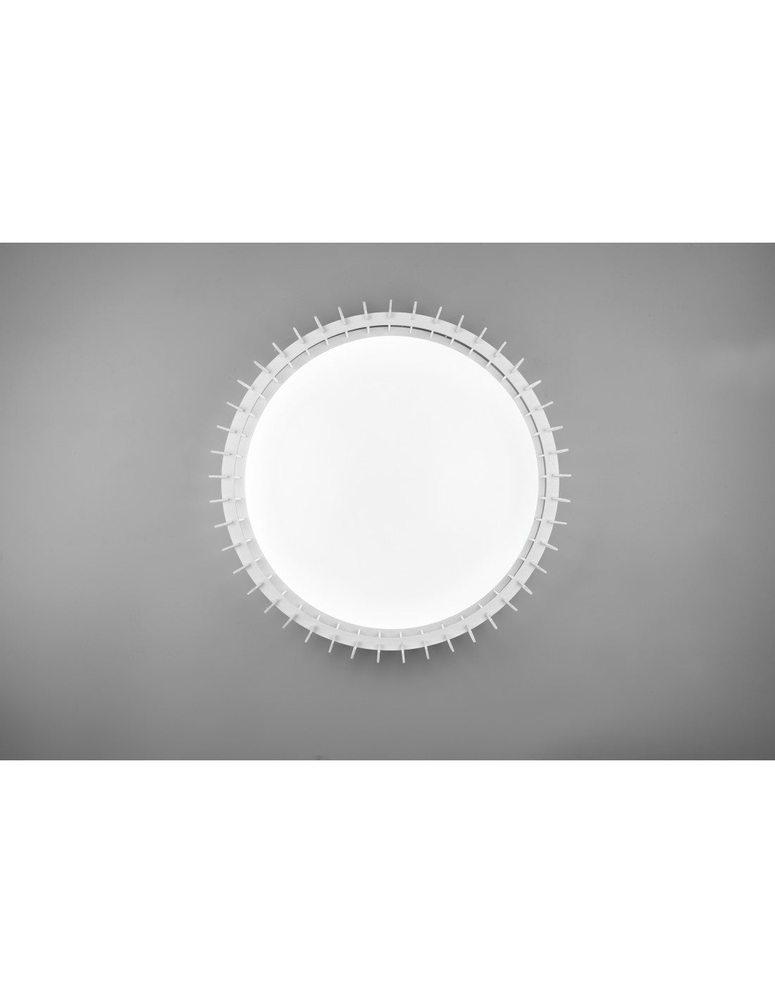 Plafón Redondo Madera Blanco LED 38w Dimmer Monte Trio Lighting