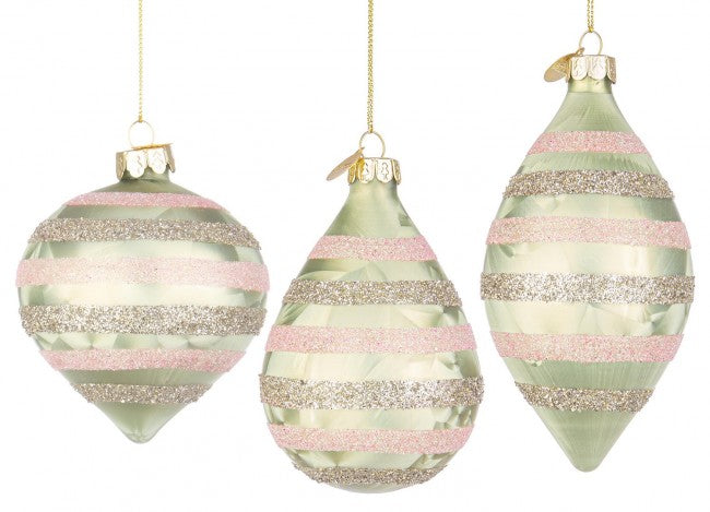 12x Colgante Vt Chrystal Verde Horizontal Ass3