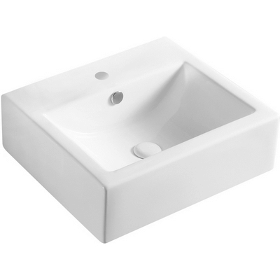Lavabo sobre encimera blanco de 45cm.