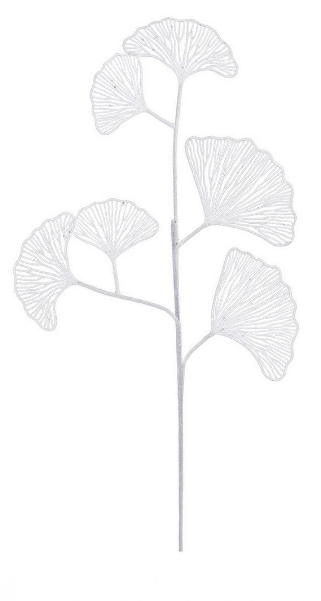 12x Rama de Ginkgo Biloba X6 Blanco Al 60 cm