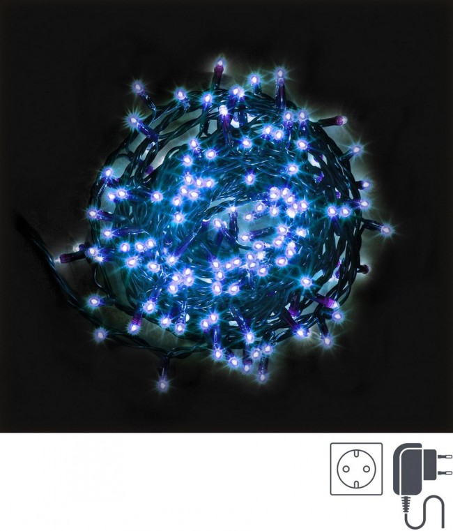 8x Cadena 180 LEDs Azules Int-Ext