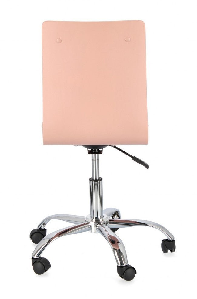 Silla de oficina Young Hearts acero símil piel 42,5 x 40 x 87 cm