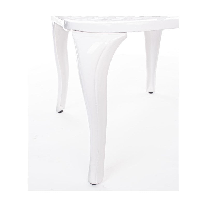 Silla De Exterior En Aluminio Blanco Faenza 44X4 H89 Cm