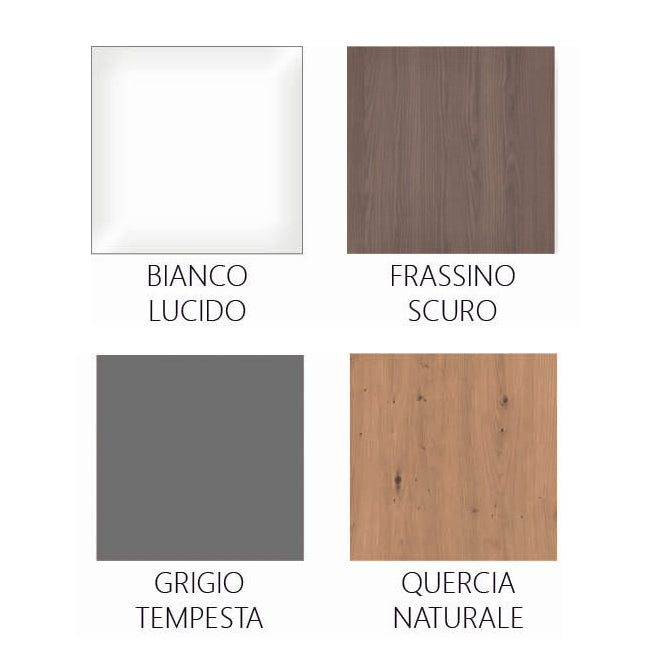 Mueble de baño suspendido Dearum en fresno oscuro - 80 x 45 x 52 cm