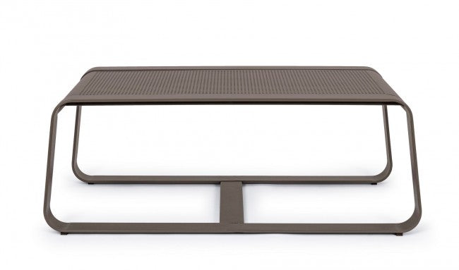 Mesa de centro de aluminio estilo industrial 105x62 cm