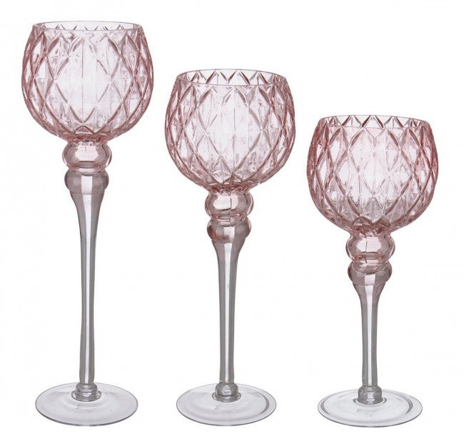 2x Set 3 P. Vela 1P Cáliz Rosa Melodías