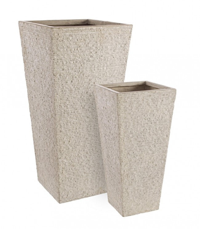 Set2 jarrón P.Roccia Qu Alto Sabbia