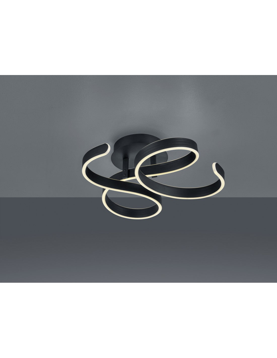 Francis Vortici Plafón LED Antracita 40w Regulable Trio Lighting