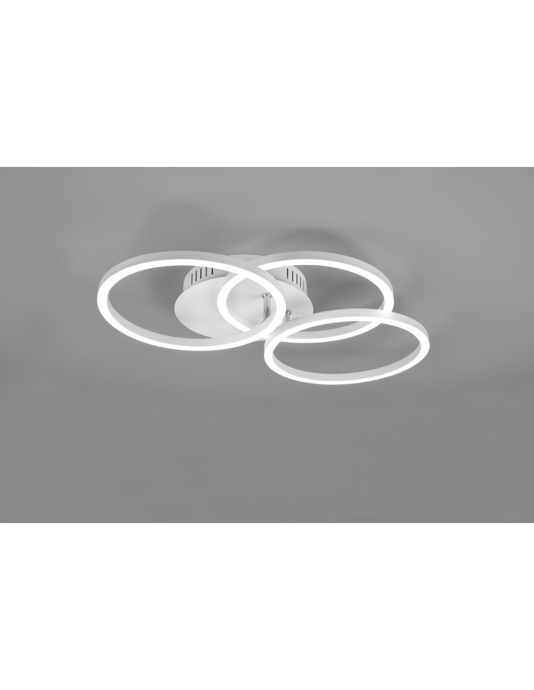 Luz de techo 3 círculos ajustables LED Dimmer Circle White Trio Lighting