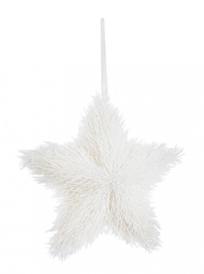 4x Colgante Estrella Blanca Brillante S