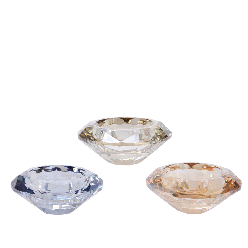 Portavelas de cristal Ø7 cm