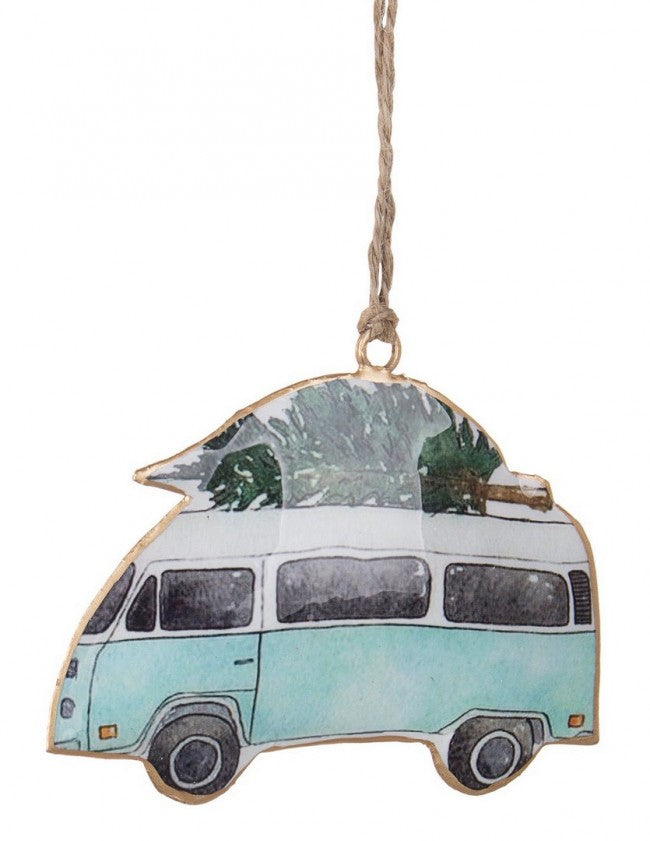 12x Colgante de furgoneta azul claro Sammy