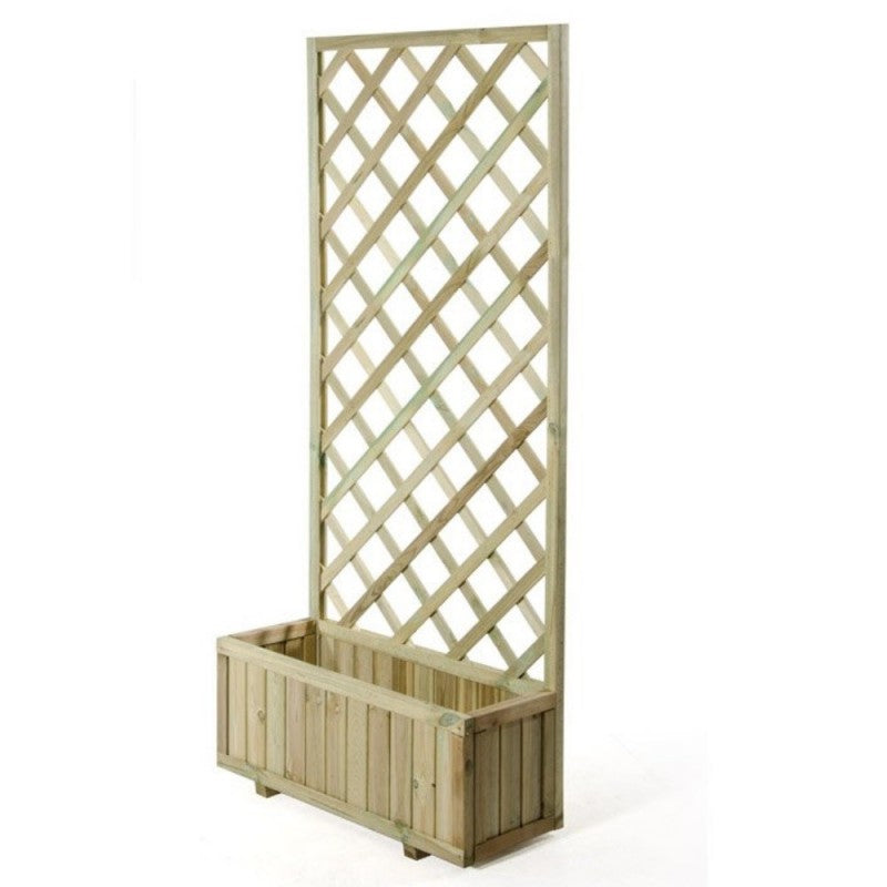 Jardinera de jardín de madera 75x25x20-180 cm