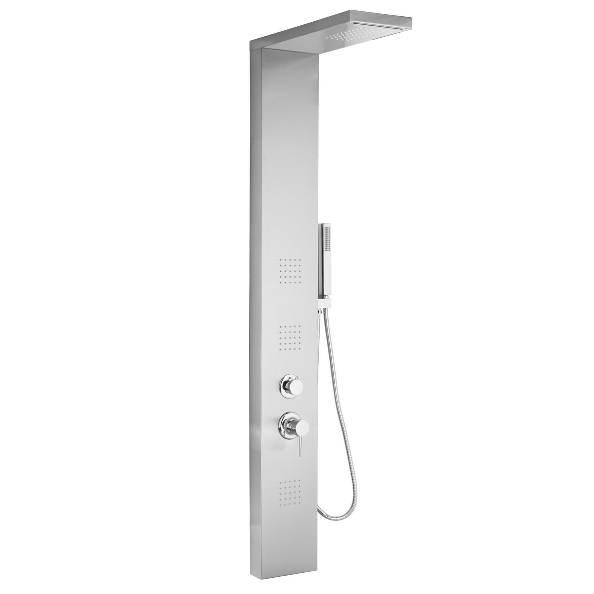 Mueble alto multifunción Manhattan, cromo satinado